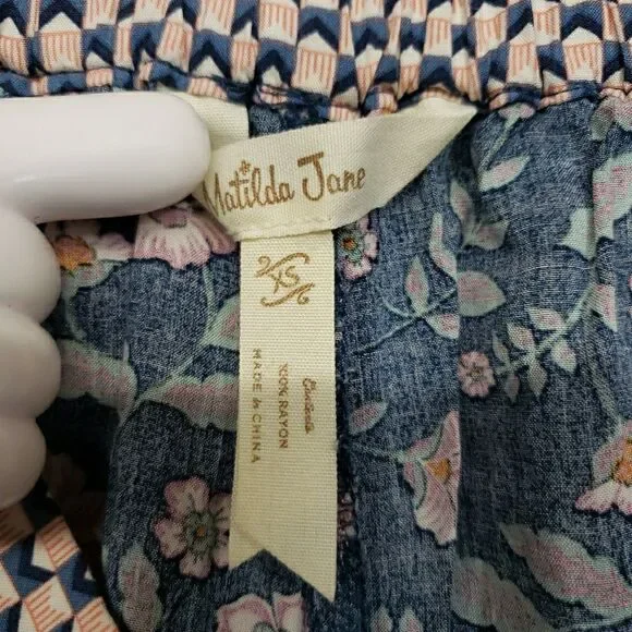 Matilda Jane Live To Be Spoiled XS Wide Leg Pants Boho Hippie Paisley Whimsical - Picture 11 of 16